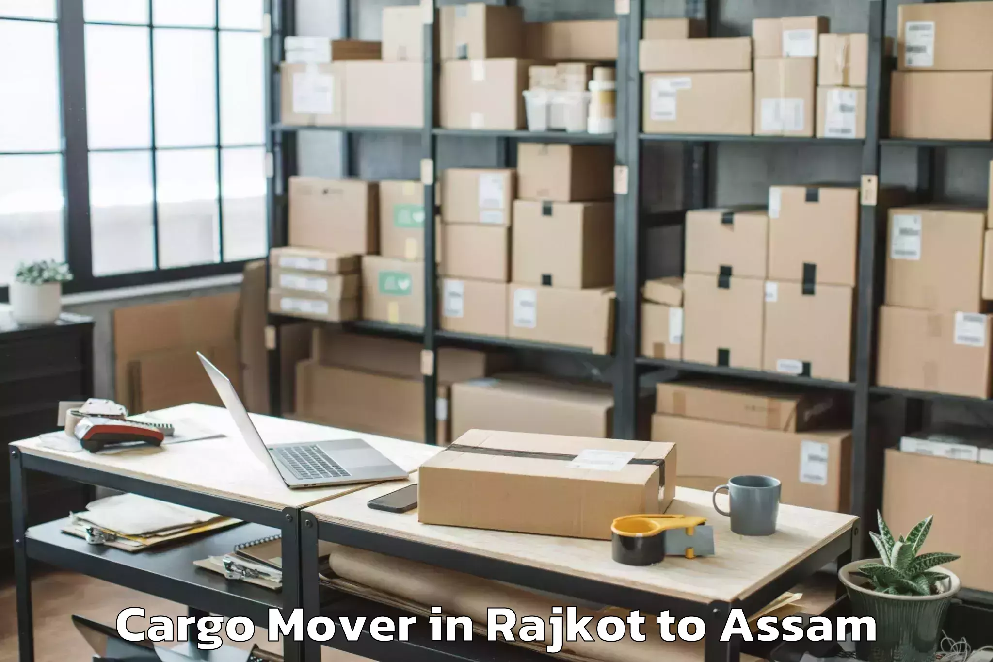 Professional Rajkot to Dhing Cargo Mover